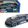 Bugatti Divo Matt Gray with Blue Accents 1/18 Diecast Model Car by Bburago Bugatti Divo Matt Gray with Blue Accents 1/18 Diecast Model Car by Bburago