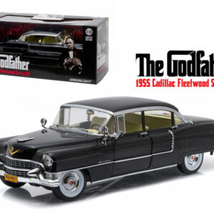 1955 Cadillac Fleetwood Series 60 Special Black “The Godfather” (1972) Movie 1/18 Diecast Model Car by Greenlight