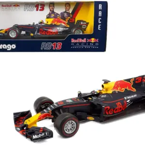 Daniel Ricciardo F1 1/18 Diecast Model Car – Red Bull Racing TAG Heuer RB13 (Renault) by Bburago 2017