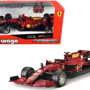 Leclerc F1 Model – Ferrari SF1000 Tuscan GP 2020 – 1/43 Bburago Diecast Car