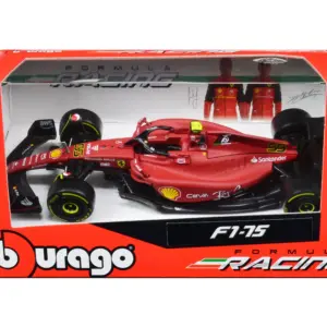 Carlos Sainz F1 Model “Ferrari Racing” 2022 Diecast Car by Bburago – 1/43 Scale