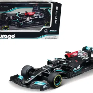 Lewis Hamilton F1 Model: Mercedes-AMG W12 E Performance 1/43 Diecast by Bburago (2021)