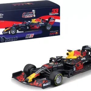 Max Verstappen F1 Model – Aston Martin Red Bull Racing RB16 – Abu Dhabi GP (2020) – 1/43 Diecast by Bburago