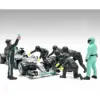 Formula One F1 Pit Crew 7 Figure Set Team Black Release III for 1/43 Scale Models by American Diorama Formula One F1 Pit Crew 7 Figure Set Team Black Release III for 1/43 Scale Models by American Diorama