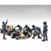 Formula One F1 Pit Crew 7 Figure Set Team Blue Release III for 1/43 Scale Models by American Diorama Formula One F1 Pit Crew 7 Figure Set Team Blue Release III for 1/43 Scale Models by American Diorama