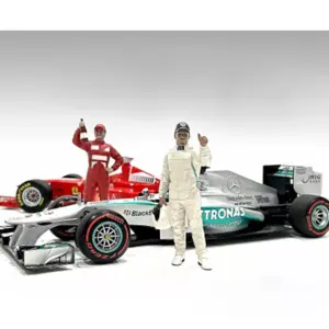 “Racing Legends” 2000’s Figures A and B Set of 2 for 1/18 Scale Models by American Diorama