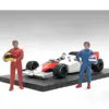“Racing Legends” 80’s Set of 2 Diecast Figures for 1/43 Scale Models by American Diorama “Racing Legends” 80’s Set of 2 Diecast Figures for 1/43 Scale Models by American Diorama