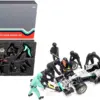 Formula One F1 Pit Crew 7 Figurine Set Team Black for 1/18 Scale Models by American Diorama Formula One F1 Pit Crew 7 Figurine Set Team Black for 1/18 Scale Models by American Diorama