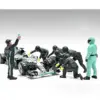 Formula One F1 Pit Crew 7 Figure Set Team Black Release III for 1/18 Scale Models by American Diorama Formula One F1 Pit Crew 7 Figure Set Team Black Release III for 1/18 Scale Models by American Diorama