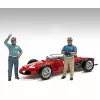 “Racing Legends” Diecast Figures for 1/43 Scale Models by American Diorama (Set of 2)