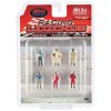 “Racing Legends” 6 piece Diecast Set (6 Driver Figures) Limited Edition to 4800 pieces Worldwide 1/64 Scale Models by American Diorama