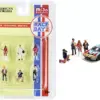 “Race Day 2” 6 piece Diecast Figurine Set for 1/64 Scale Models by American Diorama “Race Day 2” 6 piece Diecast Figurine Set for 1/64 Scale Models by American Diorama