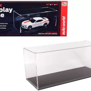 1/18 Scale Model Acrylic Collectible Car Display Case by Auto World.
