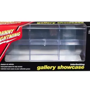 6 Car Interlocking Acrylic Display Show Case for 1/64 Scale Model Cars by Johnny Lightning