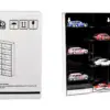 Showcase 12 Car Display Case Wall Mount with Black Back Panel “Mijo Exclusives” for 1/64 Scale Models