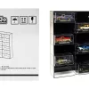 Showcase 12 Car Display Case Wall Mount with Black Back Panel and Extra Space “Mijo Exclusives” for 1/64 Scale Models