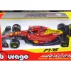 Ferrari F1-75 #16 Charles Leclerc “Giallo Modena” 2nd Place Formula One F1 Italian GP (2022) “Formula Racing” Series 1/43 Diecast Model Car by Bburago