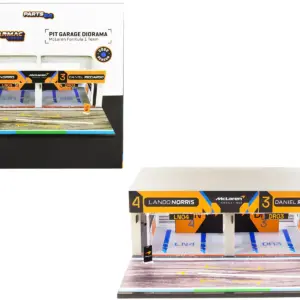 Pit Garage Diorama “McLaren Formula One Team” Display for 1/64 Model Cars by Tarmac Works