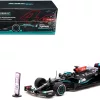 Mercedes-AMG F1 W12 E Performance #44 Lewis Hamilton Winner Formula One F1 Sao Paolo GP (2021) with Number Board “Global64” Series 1/64 Diecast Model Car by Tarmac Works
