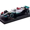 Mercedes-AMG F1 W13 E Performance #44 Lewis Hamilton “F1 Formula One World Championship” (2022) with Display Case 1/43 Diecast Model Car by Bburago