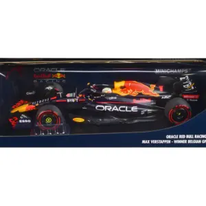 Red Bull Racing RB18 #1 Max Verstappen “Oracle” Winner F1 Formula One “Belgian GP” (2022) with Driver Limited Edition to 420 pieces Worldwide 1/18 Diecast Model Car by Minichamps