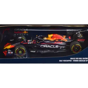 Red Bull Racing RB18 #1 Max Verstappen “Oracle” Winner F1 Formula One “Mexican GP” (2022) with Driver Limited Edition to 258 pieces Worldwide 1/18 Diecast Model Car by Minichamps