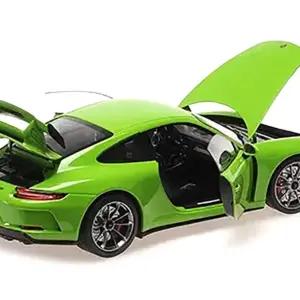 2018 Porsche 911 GT3 Yellow Green "Shmee150" Limited Edition to 438 pieces Worldwide 1/18 Diecast Model Car by Minichamps 2