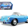 1961 Porsche 356B Convertible Blue 1/18 Diecast Car Model by Bburago 1961 Porsche 356B Convertible Blue 1/18 Diecast Car Model by Bburago