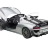 Porsche 918 Spyder Weissach Package Silver 1/12 Model Car by Autoart Porsche 918 Spyder Weissach Package Silver 1/12 Model Car by Autoart