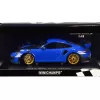 2018 Porsche 911 GT2RS (991.2) Blue with Carbon Hood and Golden Wheels Limited Edition to 300 pieces Worldwide 1/18 Diecast Model Car by Minichamps