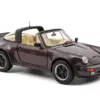 1987 Porsche 911 Turbo Targa 3.3 Convertible Brown Metallic with Black Top 1/18 Diecast Model Car by Norev 1987 Porsche 911 Turbo Targa 3.3 Convertible Brown Metallic with Black Top 1/18 Diecast Model Car by Norev