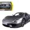 Porsche 918 Spyder Gray Metallic 1/24 Diecast Model Car by Bburago Porsche 918 Spyder Gray Metallic 1/24 Diecast Model Car by Bburago