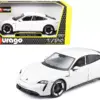 Porsche Taycan Turbo S White 1/24 Diecast Model Car by Bburago Porsche Taycan Turbo S White 1/24 Diecast Model Car by Bburago