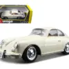 1961 Porsche 356 B Coupe Ivory White 1/24 Diecast Model Car by Bburago