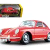 1961 Porsche 356 B Coupe Red 1/24 Diecast Model Car by Bburago