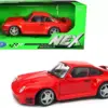Porsche 959 Red with Silver Wheels “NEX Models” 1/24 Diecast Model Car by Welly