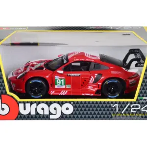 Porsche 911 RSR #91 Gianmaria Bruni - Richard Lietz - Frederic Makowiecki "Porsche GT Team" 24 Hours of Le Mans (2020) 1/24 Diecast Model Car by Bburago 2