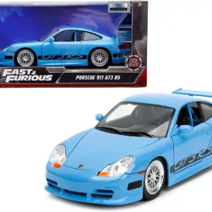 Porsche 911 GT3 RS Light Blue with Black Accents 
