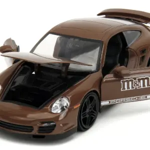 Porsche 911 Turbo Brown and Brown M&M Diecast Figure 