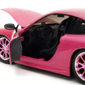 Porsche 911 GT3 RS Pink Metallic with Pink Wheels "Pink Slips" Series 1/24 Diecast Model Car by Jada 2
