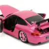 Porsche 911 GT3 RS Pink Metallic with Pink Wheels “Pink Slips” Series 1/24 Diecast Model Car by Jada