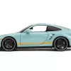 Porsche 911 Turbo (997) Light Blue with Yellow Stripes “Pink Slips” Series 1/24 Diecast Model Car by Jada