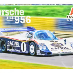 Skill 2 Model Kit Porsche 956 1/24 Scale Model by Italeri 3