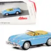 Porsche 356 Speedster Light Blue 1/87 (HO) Diecast Model Car by Schuco