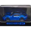 Porsche 911 (992) GT3 Shark Blue with Carbon Roof 1/64 Diecast Model Car by Minichamps