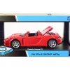 Porsche Carrera GT Convertible Red 1/24 Diecast Model Car by Optimum Diecast
