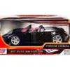 Porsche Carrera GT Convertible Black with Red Interior 1/18 Diecast Model Car by Motormax