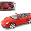 Porsche 911 (997) Turbo Cabriolet Red 1/18 Diecast Model Car by Motormax
