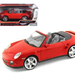 Porsche 911 (997) Turbo Cabriolet Red 1/18 Diecast Model Car by Motormax