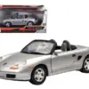 Porsche Boxster Convertible Silver 1/24 Diecast Model Car by Motormax